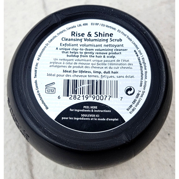 NEW Tweak’d by Nature Rise & Shine Volumizing Cleansing Scrub 8 oz Rhassoul Clay - Picture 4 of 4